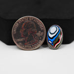 Fordite Agate Cabochon Oval 18x11mm 2.5ct - Detroit Agate layered paint - Pedra Gems