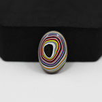 Fordite Agate Cabochon Oval 20x14mm 4.5ct - Detroit Agate layered paint - Pedra Gems