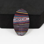 Fordite Agate Cabochon Oval 30x18mm 9ct - Detroit Agate layered paint - Pedra Gems