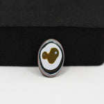 Fordite Agate Cabochon Oval 16x8mm 1.5ct - Detroit Agate layered paint - Pedra Gems