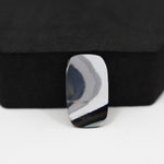 Fordite Agate Cabochon Cushion 21x12mm 5ct - Detroit Agate layered paint - Pedra Gems