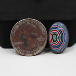 Fordite Agate Cabochon Oval 20x13mm 5ct - Detroit Agate layered paint - Pedra Gems