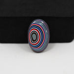 Fordite Agate Cabochon Oval 20x13mm 5ct - Detroit Agate layered paint - Pedra Gems