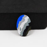 Fordite Agate Cabochon Oval 20x13mm 5ct - Detroit Agate layered paint - Pedra Gems