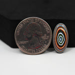 Fordite Agate Cabochon Oval 19x10mm 2ct - Detroit Agate layered paint - Pedra Gems