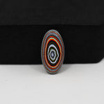 Fordite Agate Cabochon Oval 19x10mm 2ct - Detroit Agate layered paint - Pedra Gems