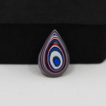 Fordite Agate Cabochon Pear 19x13mm 4ct - Detroit Agate layered paint - Pedra Gems