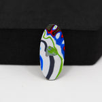 Fordite Agate Cabochon Oval 25x11mm 3ct - Detroit Agate layered paint - Pedra Gems