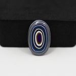 Fordite Agate Cabochon Oval 21x13mm 4ct - Detroit Agate layered paint - Pedra Gems
