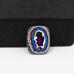 Fordite Agate Cabochon Square 17x14mm 2.5ct - Detroit Agate layered paint - Pedra Gems