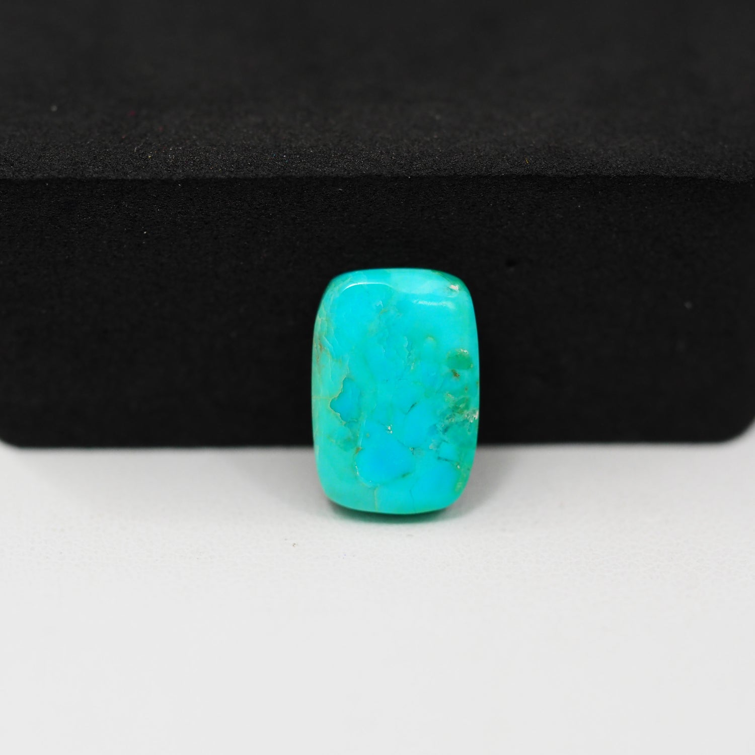 Natural Mohave Turquoise Rectangle Cabochon 15x10mm 5.5ct - Blue Green - Pedra Gems