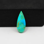 Natural Mohave Turquoise Pear Cabochon 20x7mm 4ct - Green Blue - Pedra Gems