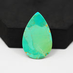 Natural Mohave Turquoise Pear Cabochon 36x23mm 26.5ct - Green - Pedra Gems