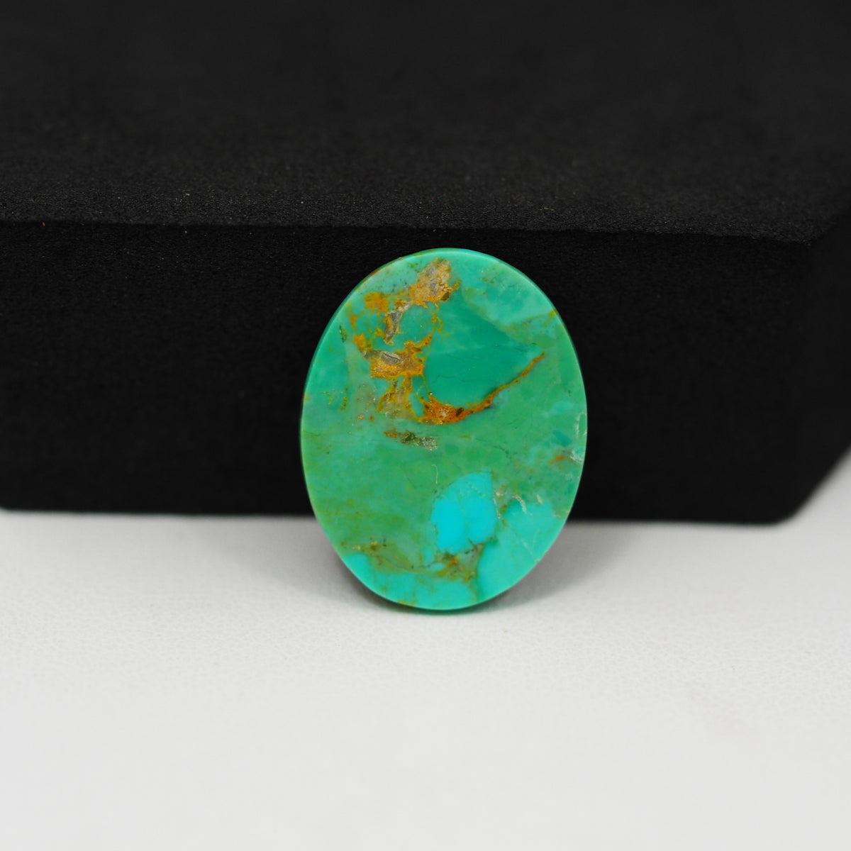 Natural Mohave Turquoise Oval Cabochon 20x16mm 5.5ct - Green Blue - Pedra Gems