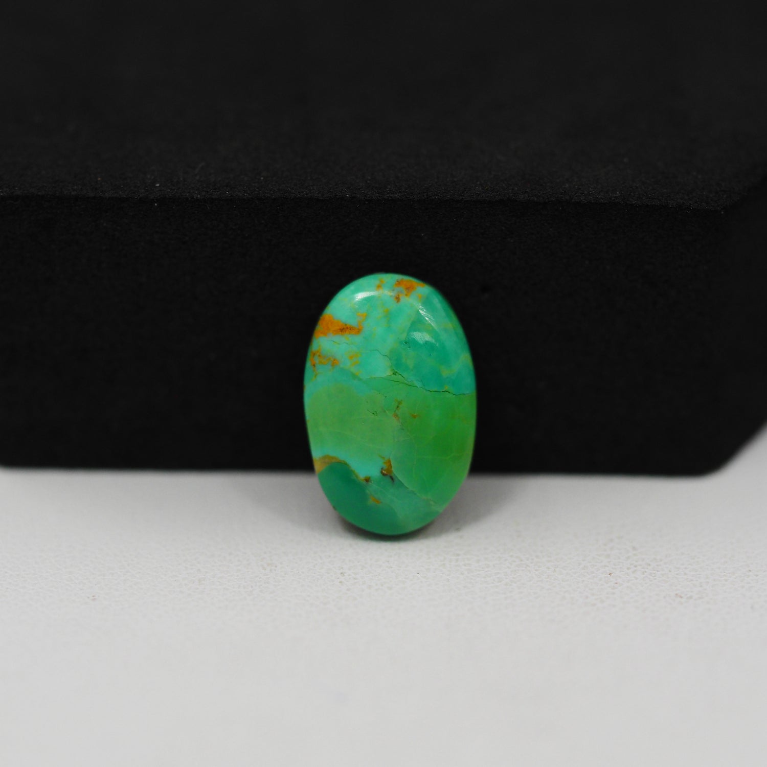 Natural Mohave Turquoise Oval Cabochon 16x10mm 4.5ct - Green - Pedra Gems