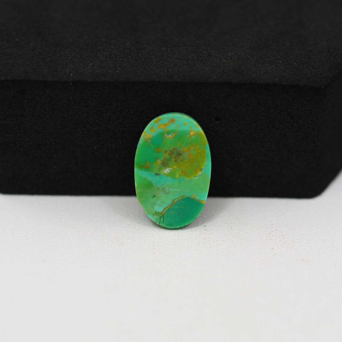 Natural Mohave Turquoise Oval Cabochon 16x10mm 4.5ct - Green - Pedra Gems