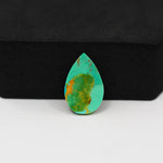 Natural Mohave Turquoise Pear Cabochon 18x11mm 4.5ct - Green Blue - Pedra Gems