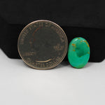 Natural Mohave Turquoise Oval Cabochon 15x11mm 4.5ct - Green - Pedra Gems