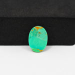 Natural Mohave Turquoise Oval Cabochon 15x11mm 4.5ct - Green - Pedra Gems