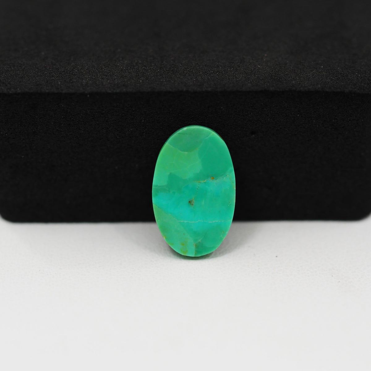 Natural Mohave Turquoise Oval Cabochon 16x10mm 4.5ct - Green - Pedra Gems