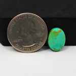 Natural Mohave Turquoise Oval Cabochon 14x10mm 4ct - Teal - Pedra Gems