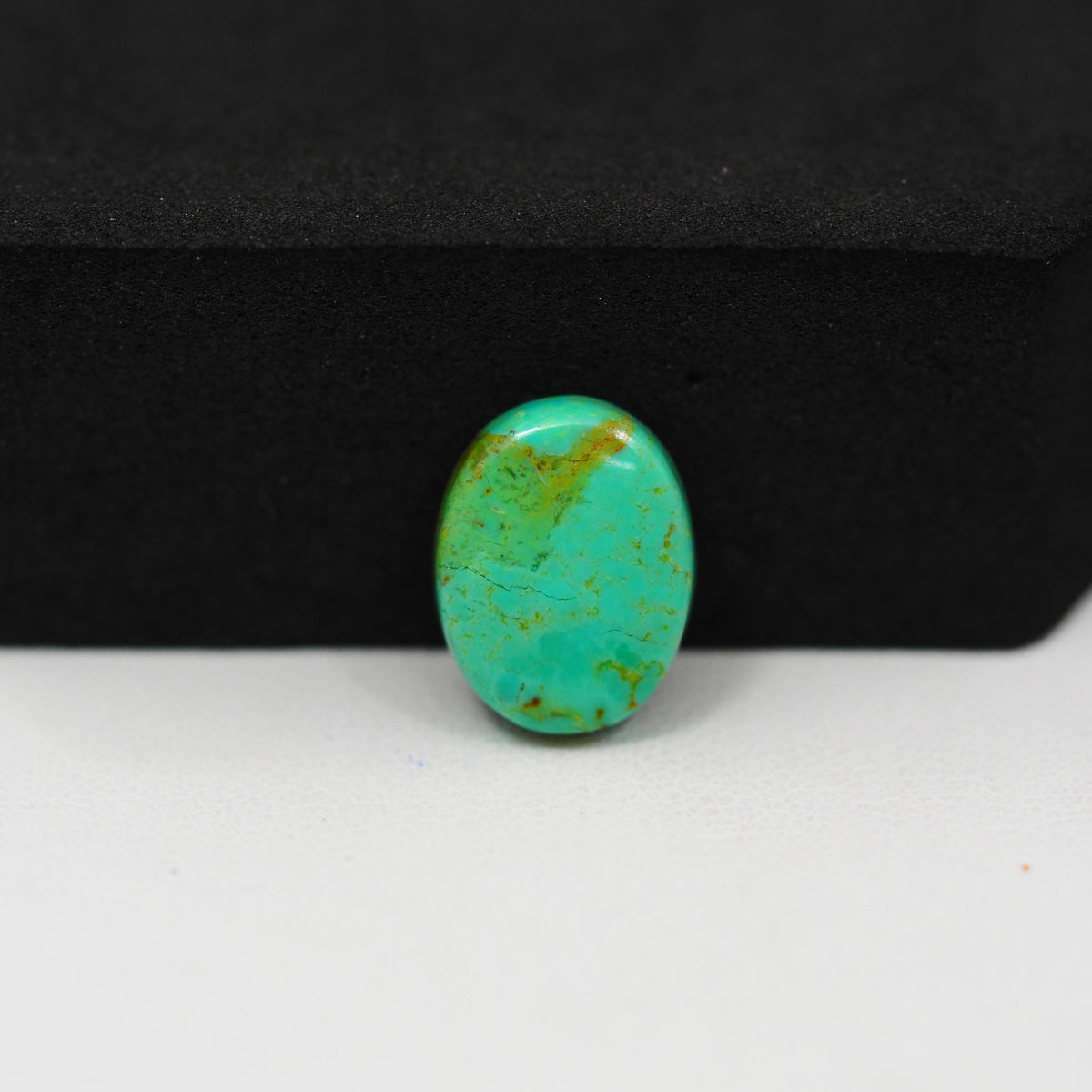 Natural Mohave Turquoise Oval Cabochon 14x10mm 4ct - Teal - Pedra Gems