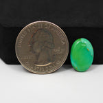 Natural Mohave Turquoise Oval Cabochon 15x10mm 4ct - Green - Pedra Gems