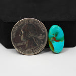 Natural Mohave Turquoise Oval Cabochon 18x10mm 6ct - Blue - Pedra Gems