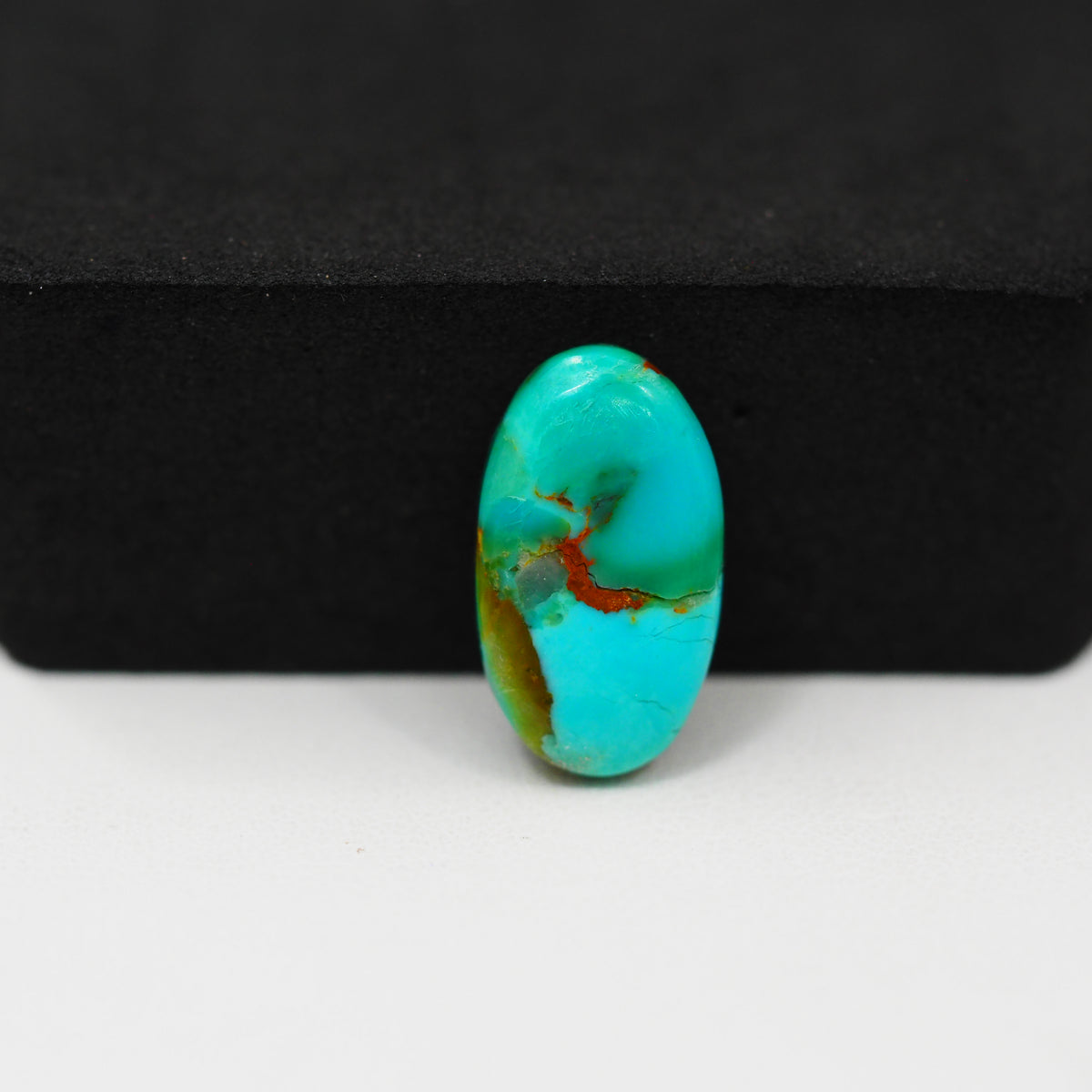 Natural Mohave Turquoise Oval Cabochon 18x10mm 6ct - Blue - Pedra Gems