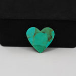 Natural Mohave Turquoise Heart Cabochon 16x17mm 5.5ct - Green - Pedra Gems