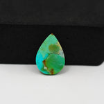 Natural Mohave Turquoise Pear Cabochon 17x12mm 5.5ct - Green - Pedra Gems