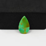 Natural Mohave Turquoise Pear Cabochon 16x10mm 4ct - Green - Pedra Gems