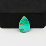 Natural Mohave Turquoise Pear Cabochon 18x12mm 4.5ct - Teal - Pedra Gems