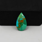 Natural Mohave Turquoise Pear Cabochon 20x11mm 5ct - Teal Green - Pedra Gems