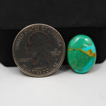 Natural Mohave Turquoise Oval Cabochon 17x14mm 7.5ct - Green Blue Rust Matrix - Pedra Gems