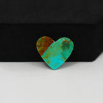 Natural Mohave Turquoise Heart Cabochon 14x14mm 6ct - Blue - Pedra Gems