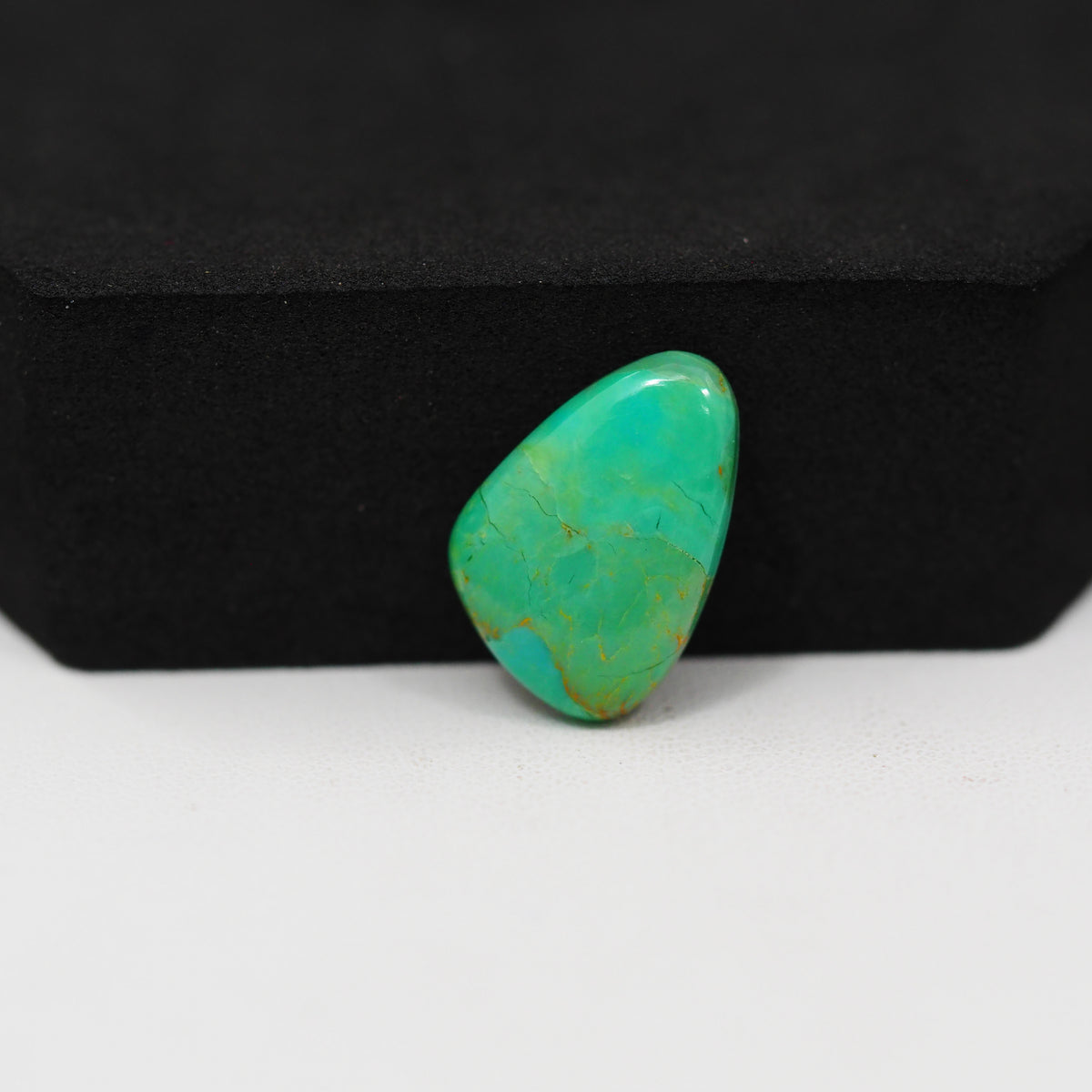 Natural Mohave Turquoise Freeform Cabochon 17x11mm 5.5ct - Green - Pedra Gems