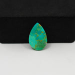 Natural Mohave Turquoise Pear Cabochon 17x11mm 5ct - Teal Rust Matrix - Pedra Gems