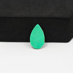 Natural Mohave Turquoise Pear Cabochon 16x9mm 3.5ct - Green - Pedra Gems