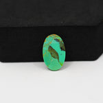 Natural Mohave Turquoise Oval Cabochon 17x10mm 4.5ct - Green - Pedra Gems