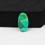 Natural Mohave Turquoise Oval Cabochon 20x11mm 5.5ct - Green - Pedra Gems