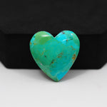 Natural Mohave Turquoise Heart Cabochon 23x22mm 17.5ct - Pedra Gems