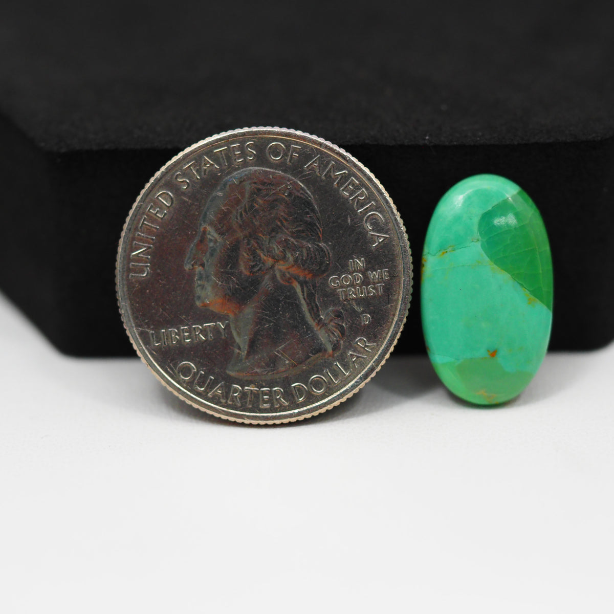 Natural Mohave Turquoise Oval Cabochon 18x11mm 5ct - Pedra Gems