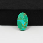 Natural Mohave Turquoise Oval Cabochon 18x10mm 6ct - Pedra Gems