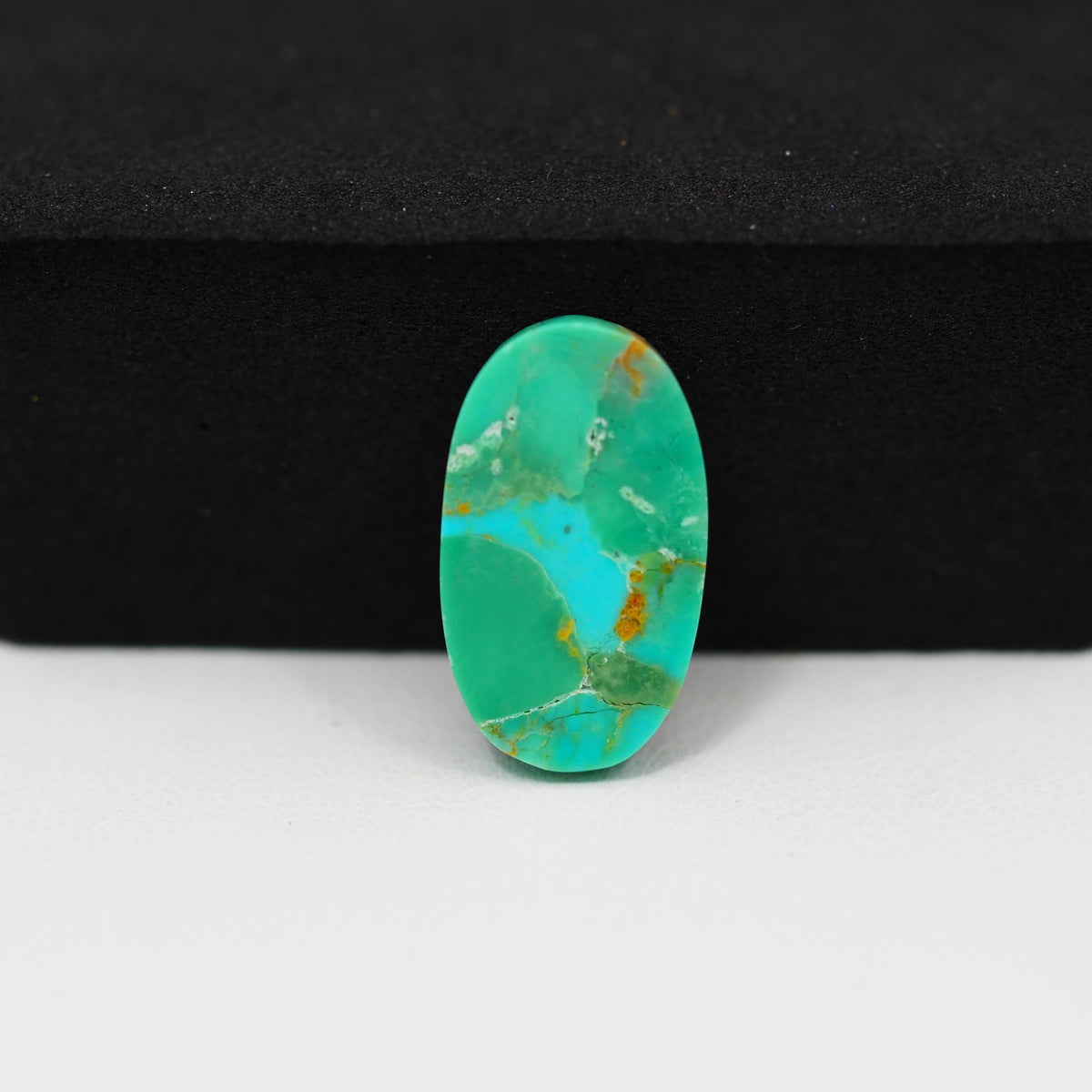 Natural Mohave Turquoise Oval Cabochon 18x10mm 6ct - Pedra Gems