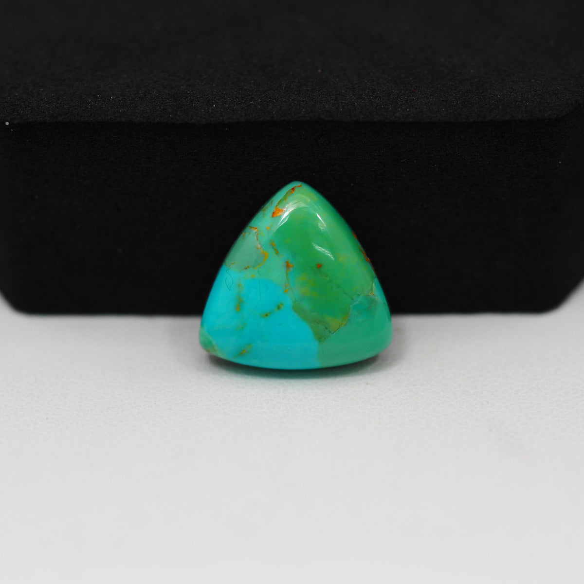 Natural Mohave Turquoise Trapezoid Cabochon 14x15mm 7ct - Pedra Gems