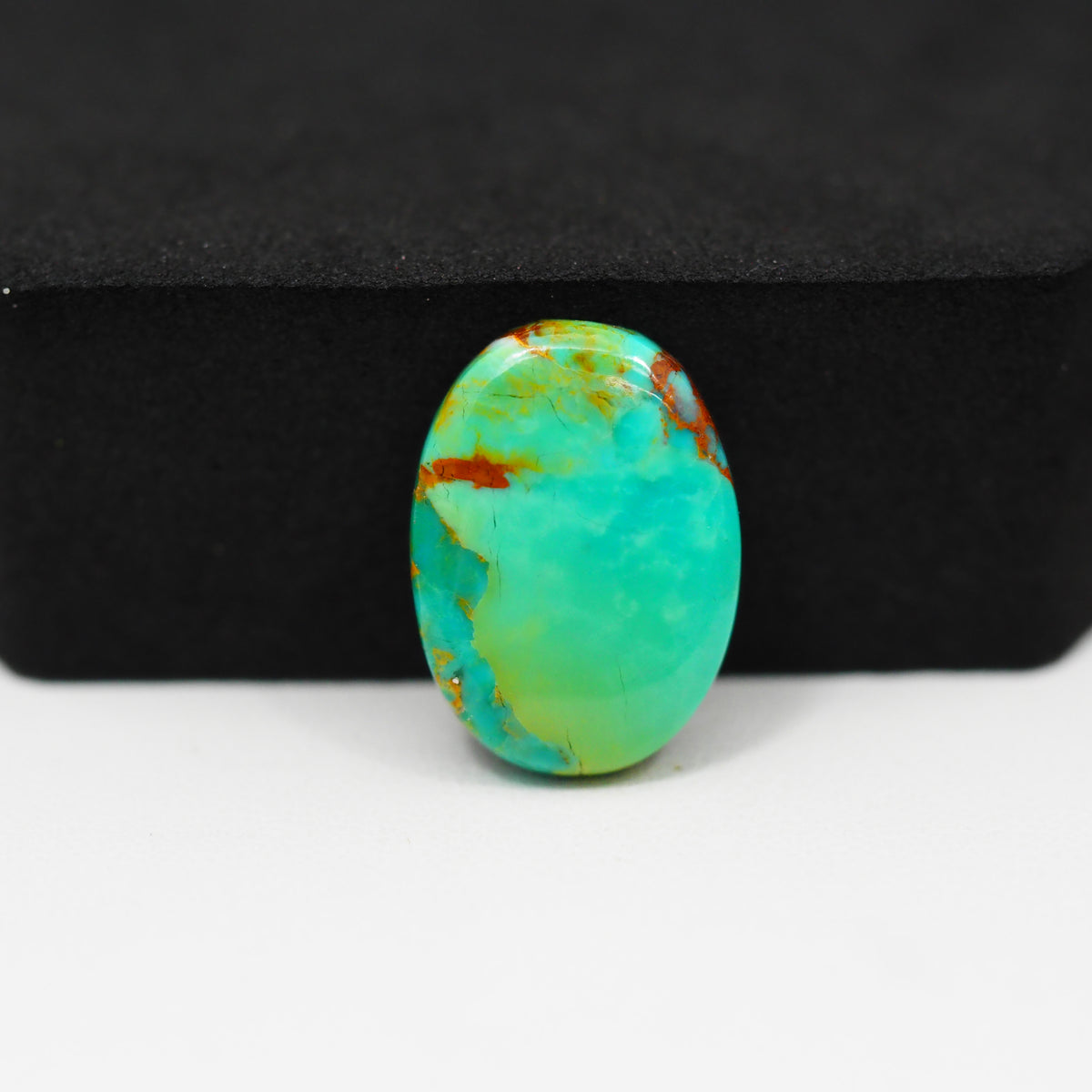 Natural Mohave Turquoise Oval Cabochon 19x14mm 9ct - Pedra Gems