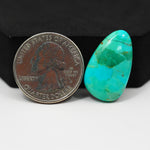 Natural Mohave Turquoise Freeform Cabochon 25x14mm 12ct - Pedra Gems