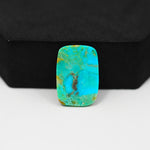 Natural Mohave Turquoise Cushion Cabochon 21x14mm 11ct - Blue Green Rust Matrix - Pedra Gems