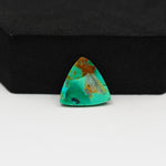 Natural Mohave Turquoise Trapezoid Cabochon 14x13mm 4.5ct - Green Rust Matrix - Pedra Gems